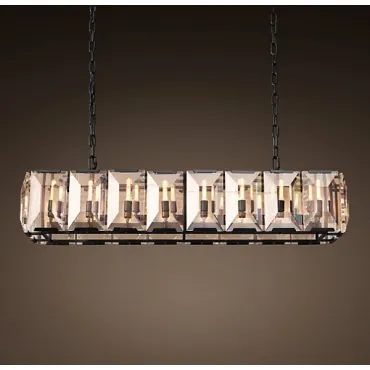 Подвесная люстра RH Harlow Crystal Square Chandelier 16