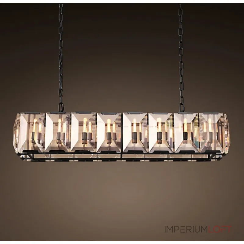 Подвесная люстра RH Harlow Crystal Square Chandelier 16 Подвесная люстра RH Harlow Crystal Square Chandelier 16