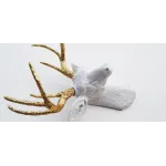Голова оленя - Белая / золотые рога от ImperiumLoft