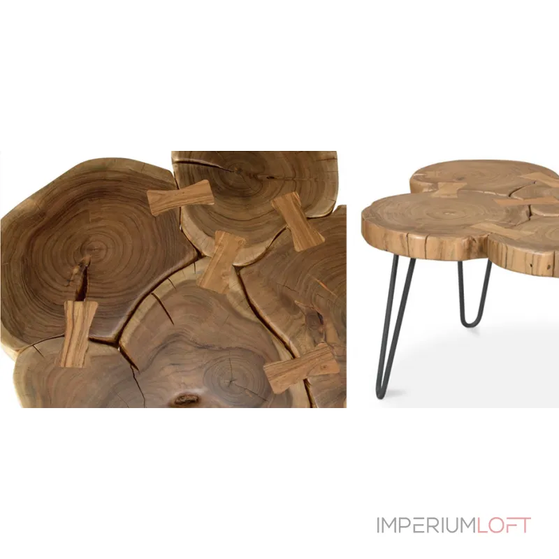 Кофейный столик Rustikal Akazie от ImperiumLoft Кофейный столик Rustikal Akazie от ImperiumLoft