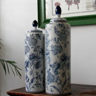 Вазы blue and white ornament Вазы blue and white ornament