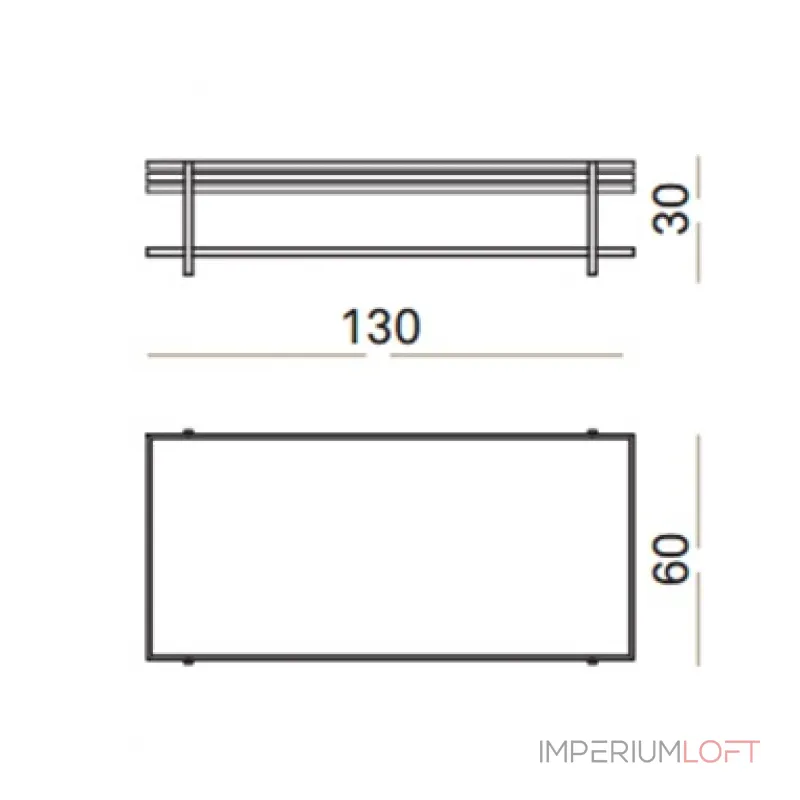 Столик Ula Square table ULA003 от ImperiumLoft