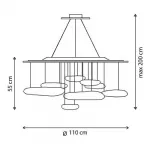 Подвесная люстра Mercury Sospensione