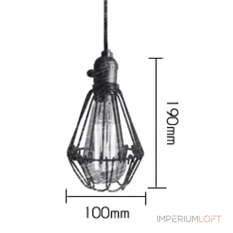 Подвесной светильник Loft Industry Cage Pendant от ImperiumLoft