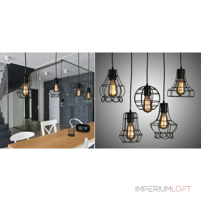 Cветильник Loft Nest Cage №1 от ImperiumLoft Cветильник Loft Nest Cage №1 от ImperiumLoft