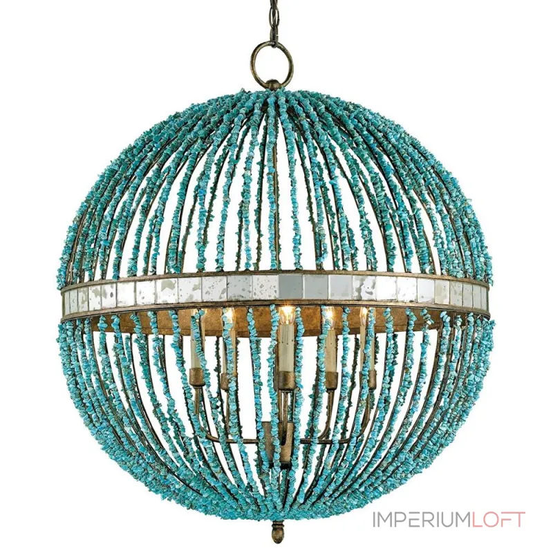 Светильник CURREY AND COMPANY BEADED ORB CHANDELIER — TURQUOISE BLUE от ImperiumLoft Светильник CURREY AND COMPANY BEADED ORB CHANDELIER — TURQUOISE BLUE от ImperiumLoft