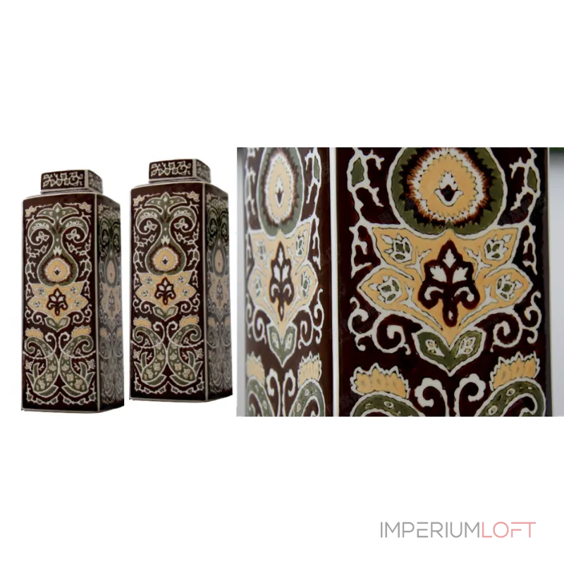Ваза Brown ornament от ImperiumLoft Ваза Brown ornament от ImperiumLoft