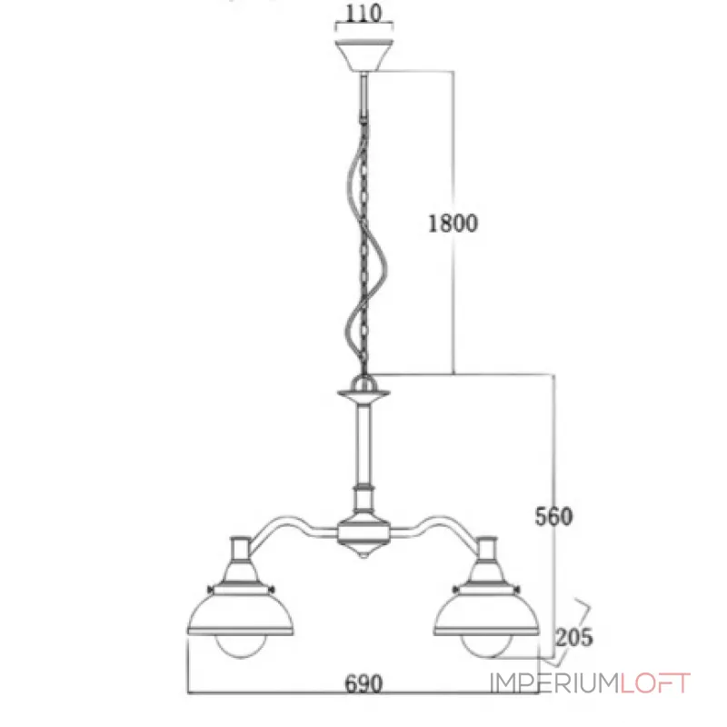Люстра Old Copper Chandelier от ImperiumLoft