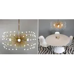 Люстра на штанге White Beaded Urchin Chandelier Sputnik 