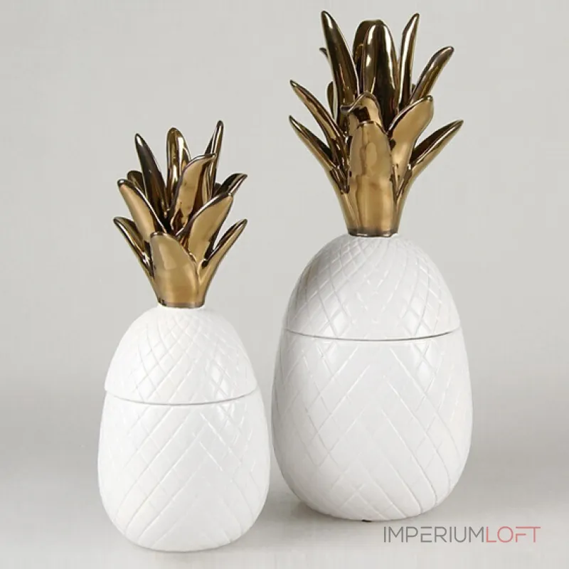 Ваза настольная Pineapple White от ImperiumLoft Ваза настольная Pineapple White от ImperiumLoft