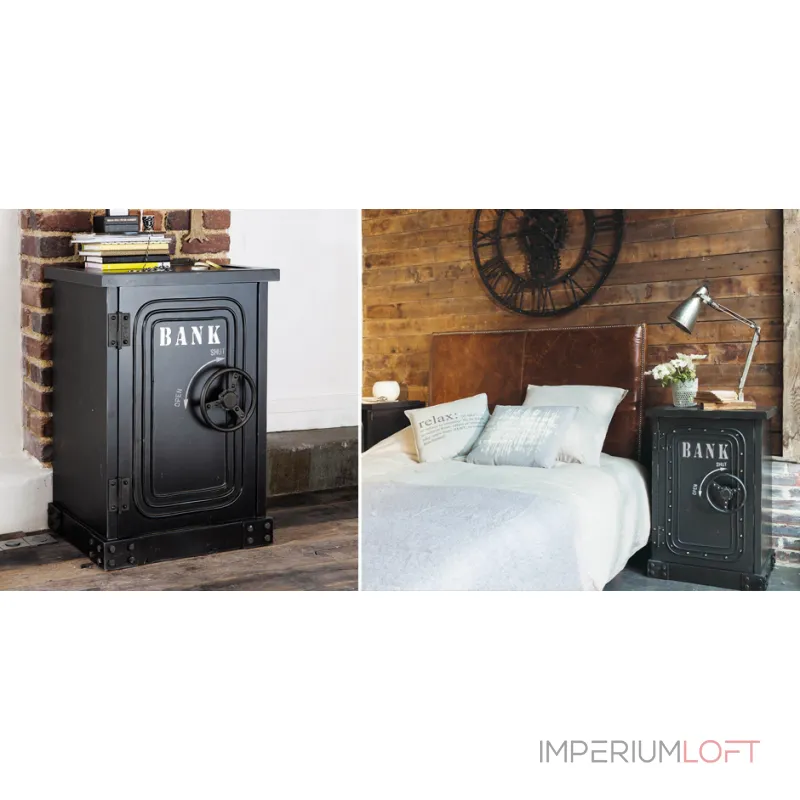 Приставная Тумба BANK Side Table от ImperiumLoft Приставная Тумба BANK Side Table от ImperiumLoft