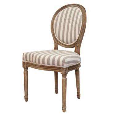 Стул REGENCY MEDALLION ARMCHAIR Gray Linen