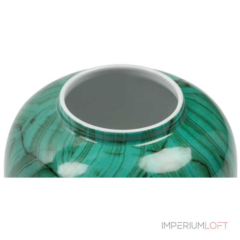 Ваза Malachite Vase Low от ImperiumLoft