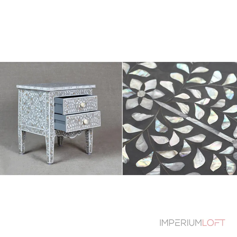 Комод Inlaid Bone Openwork Gray от ImperiumLoft