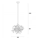 Подвесной светильник Tezani Argent Suspension Pendant lamp 40