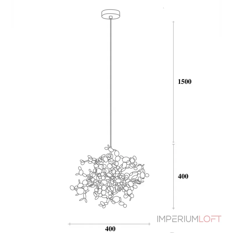 Подвесной светильник Tezani Argent Suspension Pendant lamp 40