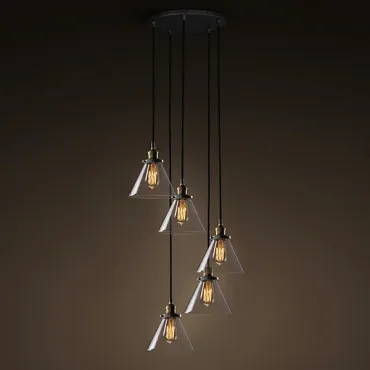 Подвесной светильник Loft Clear Glass Wide Cloche 5