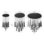 Подвесная люстра Wooden Glowworm Round