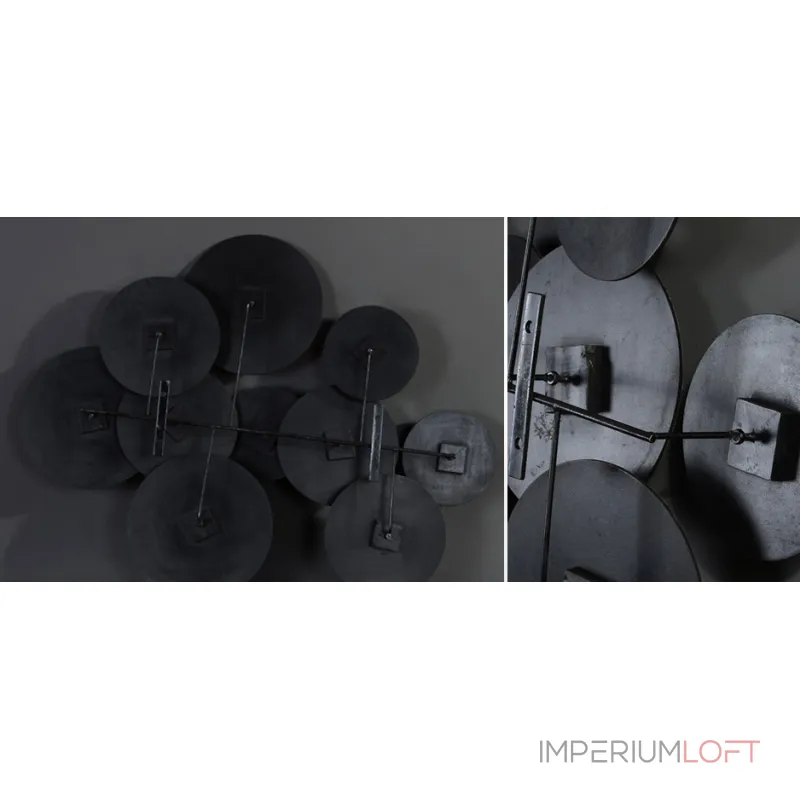 Арт-объект Disc wall art Lotus leaves от ImperiumLoft Арт-объект Disc wall art Lotus leaves от ImperiumLoft