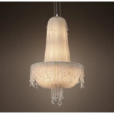 Подвесная люстра RH 1930S FRENCH CRYSTAL BEADED Chandelier Подвесная люстра RH 1930S FRENCH CRYSTAL BEADED Chandelier