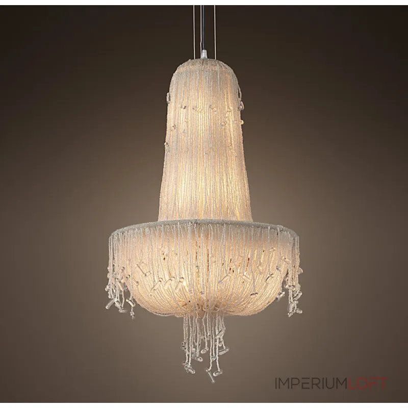 Подвесная люстра RH 1930S FRENCH CRYSTAL BEADED Chandelier Подвесная люстра RH 1930S FRENCH CRYSTAL BEADED Chandelier