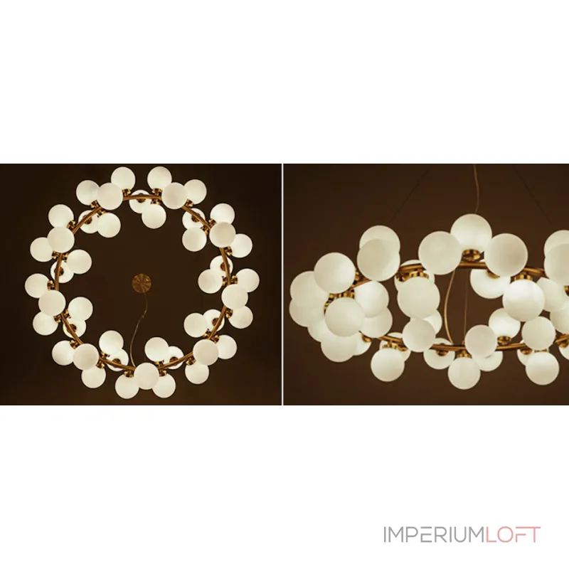 Подвесная люстра Milk Bubble Round Chandelier Подвесная люстра Milk Bubble Round Chandelier
