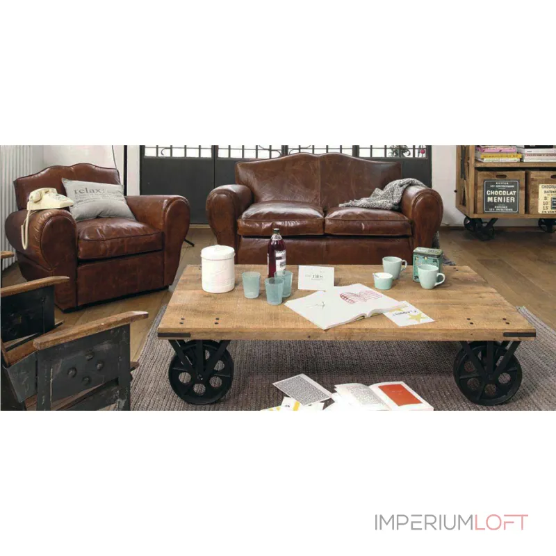 Кофейный стол на колесах Rollcouch Coffee Table от ImperiumLoft