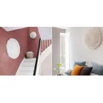 Декор на стену из перьев Plumage Pink c подсветкой от ImperiumLoft