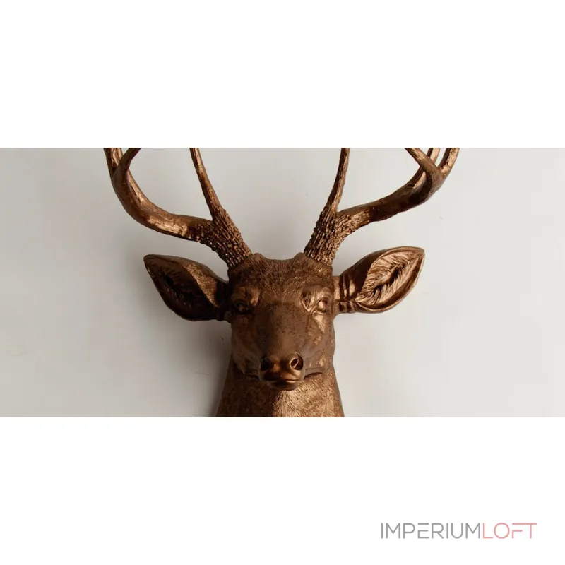 Голова оленя - Бронзовая с бронзовыми рогами от ImperiumLoft