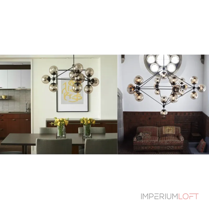 Люстра на штанге Modo Chandelier 10 Globes Люстра на штанге Modo Chandelier 10 Globes