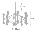 Люстра на штанге Robert Abbey CARACAS Chandeliert