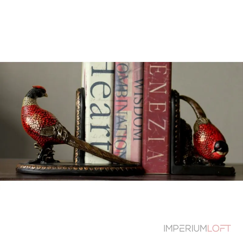 Держатель для книг Красные фазаны Red Pheasant от ImperiumLoft Держатель для книг Красные фазаны Red Pheasant от ImperiumLoft