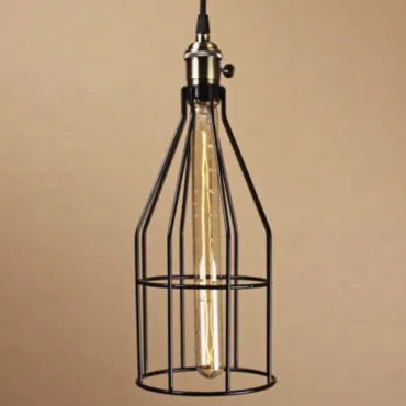 Подвесной светильник Wire Cage Pendant Twix Black