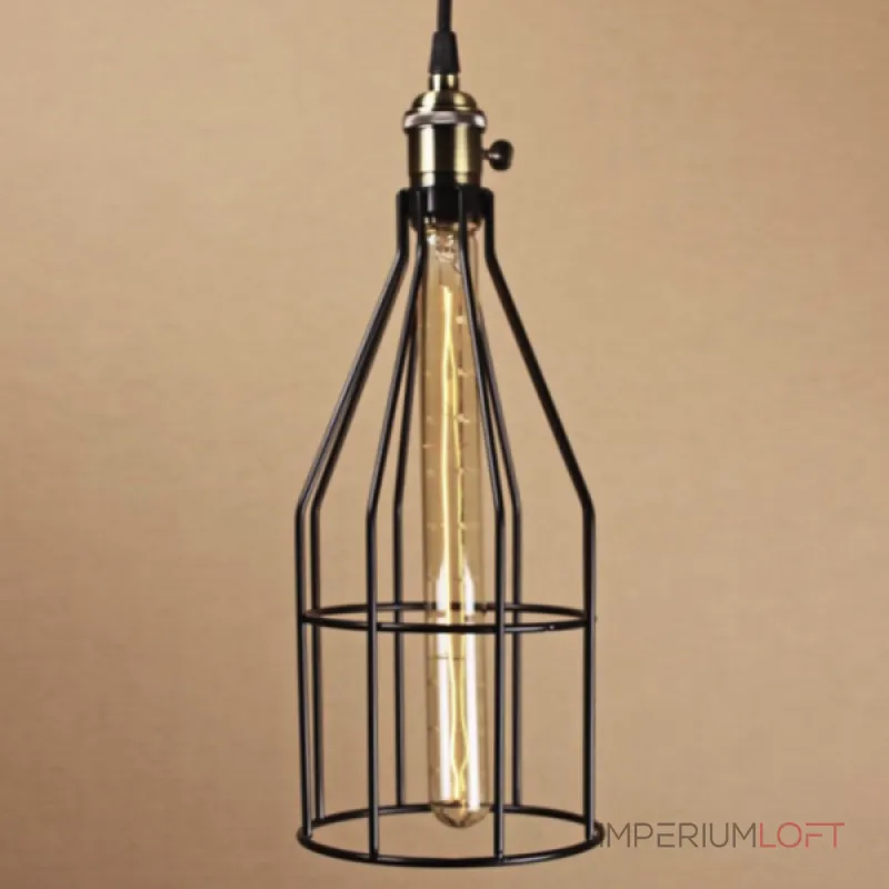 Подвесной светильник Wire Cage Pendant Twix Black от ImperiumLoft Подвесной светильник Wire Cage Pendant Twix Black от ImperiumLoft