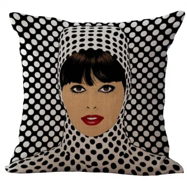 Декоративная подушка Lips and Face #6 Декоративная подушка Lips and Face #6