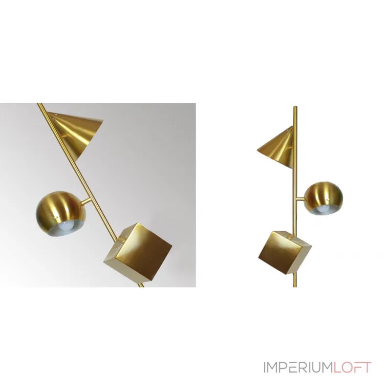 Торшер 3D geometry Gold от ImperiumLoft Торшер 3D geometry Gold от ImperiumLoft