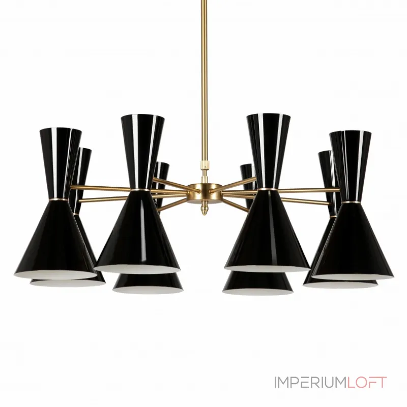 Люстра на штанге CAIRO Chandelier 8 Arm black Люстра на штанге CAIRO Chandelier 8 Arm black