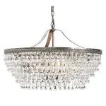 Подвесная люстра Clarissa Glass Drop Petite Round Chandelier