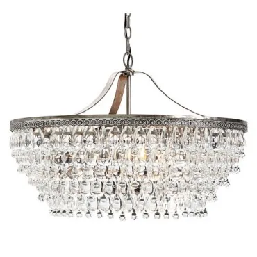 Подвесная люстра Clarissa Glass Drop Petite Round Chandelier Подвесная люстра Clarissa Glass Drop Petite Round Chandelier