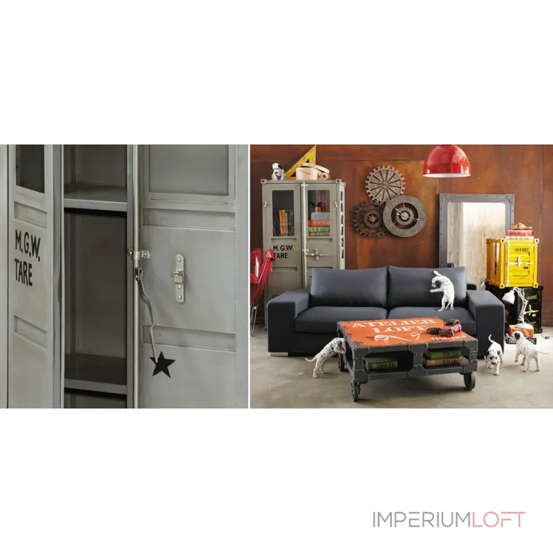 Шкаф-витрина Sea Container M.G.W. от ImperiumLoft