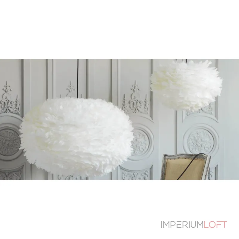 Люстра из перьев Plumage White от ImperiumLoft