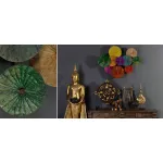 Арт-объект Disc wall art Lotus leaves от ImperiumLoft