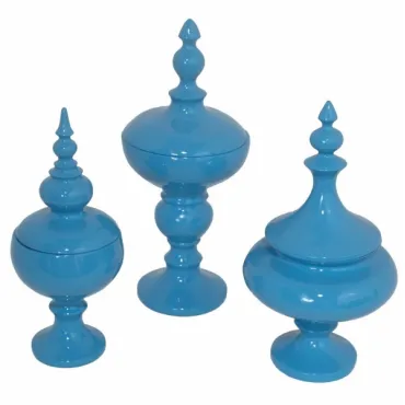 Декоративный сосуд с крышкой Oriental Architecture Blue Декоративный сосуд с крышкой Oriental Architecture Blue