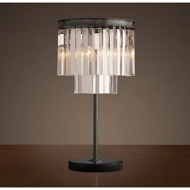 Настольная лампа RH 1920s Odeon Clear Glass Table Lamp