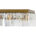 Подвесная люстра RH 1920s Odeon Clear Gold Square Chandelier