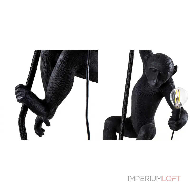 Подвесной светильник SELETTI MONKEY LAMP CEILING VERSION Black от ImperiumLoft