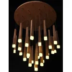 Подвесная люстра Wooden Glowworm Round