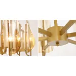 Люстра на штанге Chandelier Max Ingrand Fontana Arte Amber glass