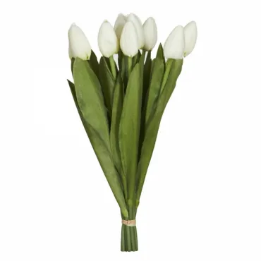 Декоративный искусственный цветок Bouquet Of White Tulips Декоративный искусственный цветок Bouquet Of White Tulips