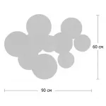 Арт-объект Disc wall art Lotus leaves от ImperiumLoft